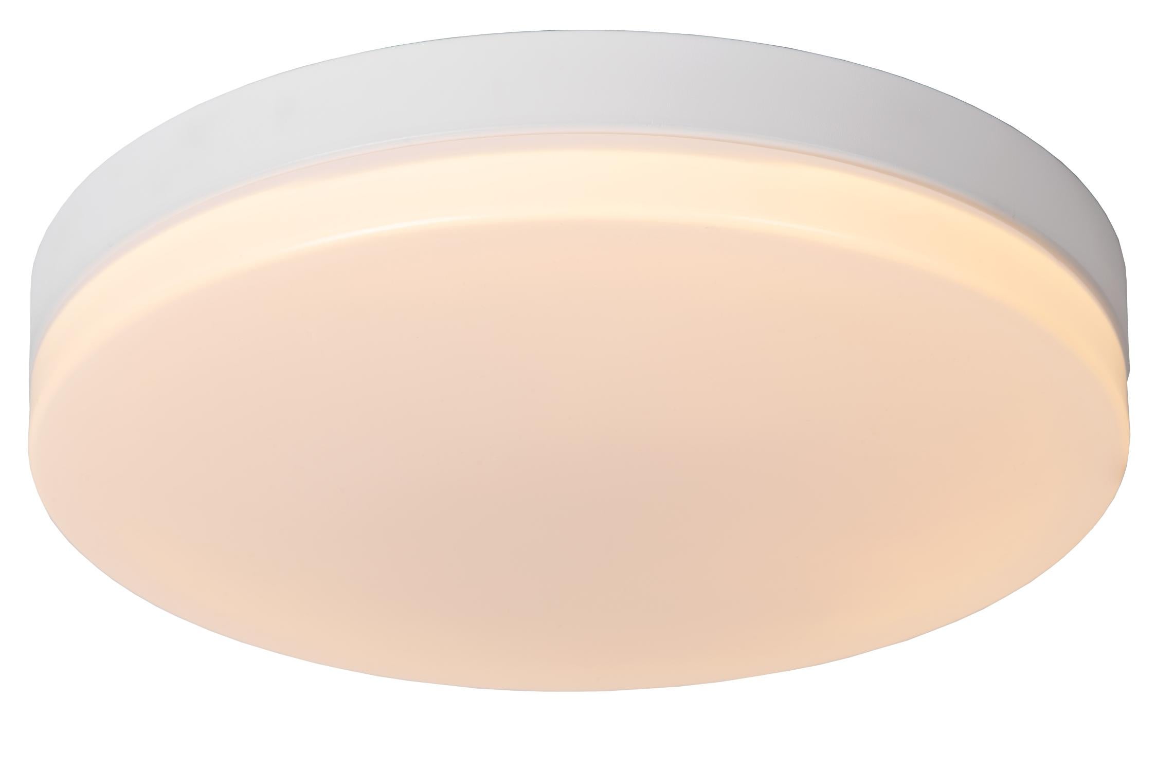 Plafon okrągły BISKIT LED 36W Ciepła biel 2200lm biały wym:7,5x40x40cm IP44 Lucide