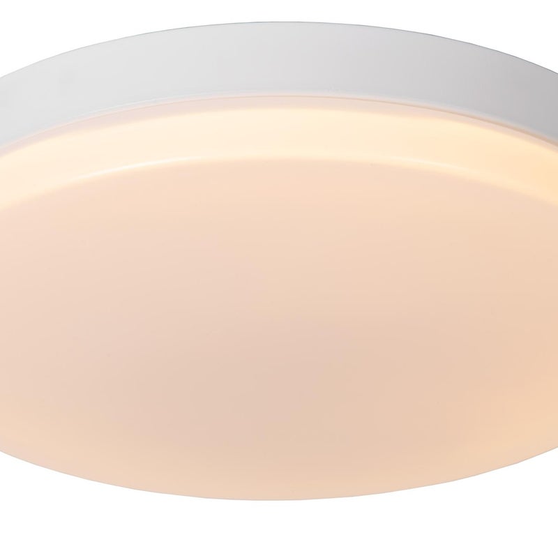 Plafon okrągły BISKIT LED 36W Ciepła biel 2200lm biały wym:7,5x40x40cm IP44 Lucide