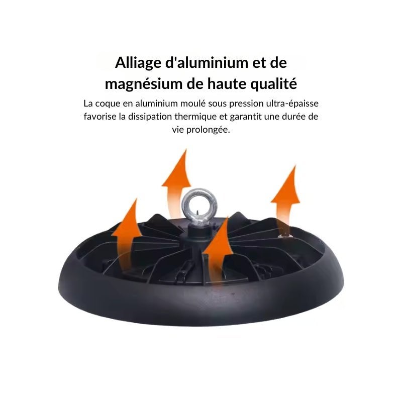 Cloche LED Lampe Industrielle 200W IP65 CCT - 3000K/4000K/6000K - SILAMP - 6
