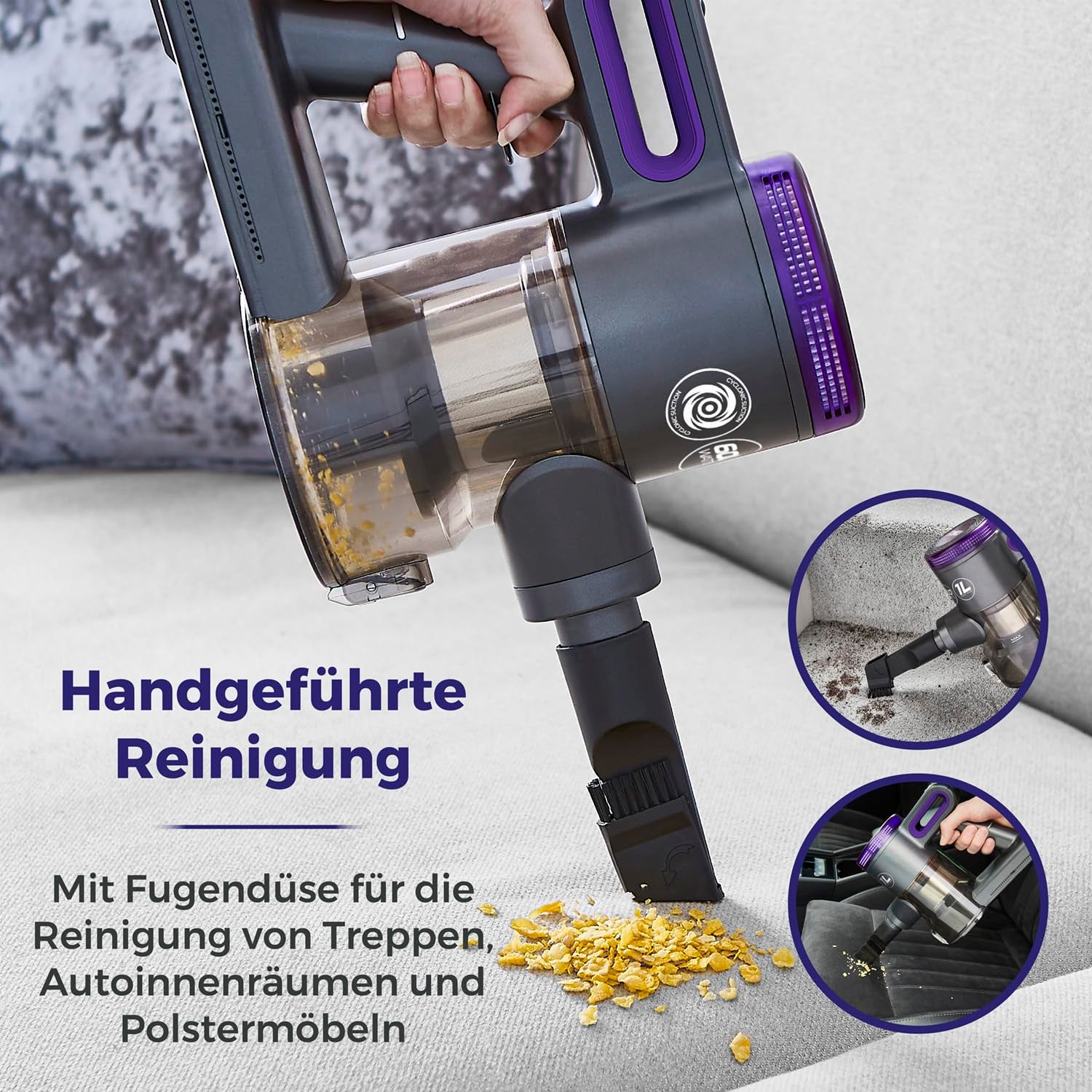 Tower T513005 Pro XEC20 Aspirapolvere con Filo 3 in 1, Aspirapolvere Ciclonico, Filtro HEPA 13 Integrato e Aspirapolvere a Mano Rimovibile - 2