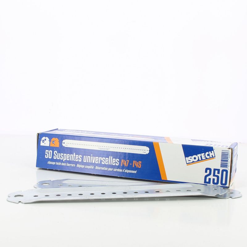 Boite de 50 suspentes universelles F47/F45 ISOTECH - 500mm - SU500 - 2