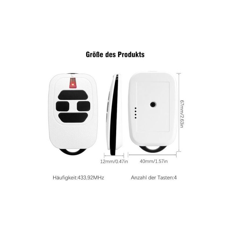 Lote de 2 comandos remotos DEA 433,92 MHz GTI2/4, GT2/4, Mio TR2/4 ...