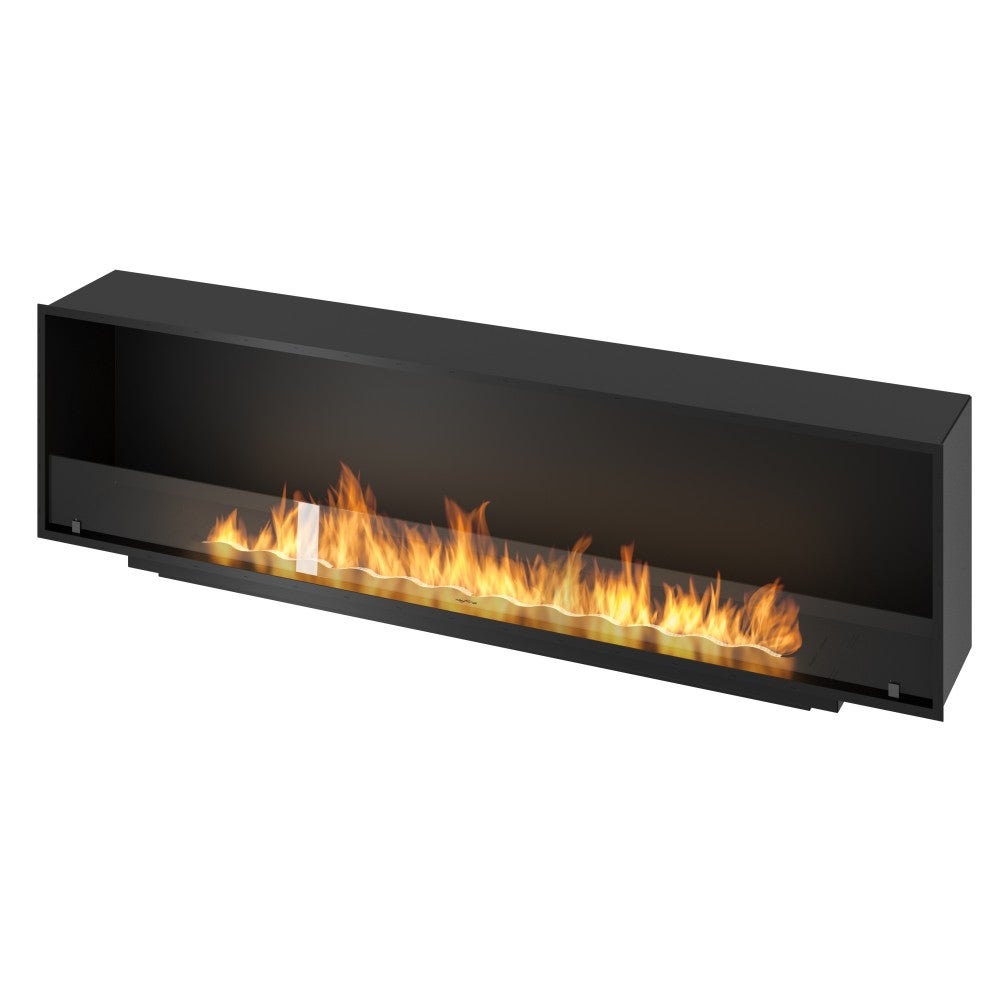 Chimenea de bioetanol empotrada Inside Black 2000 - Negro mate, con ...
