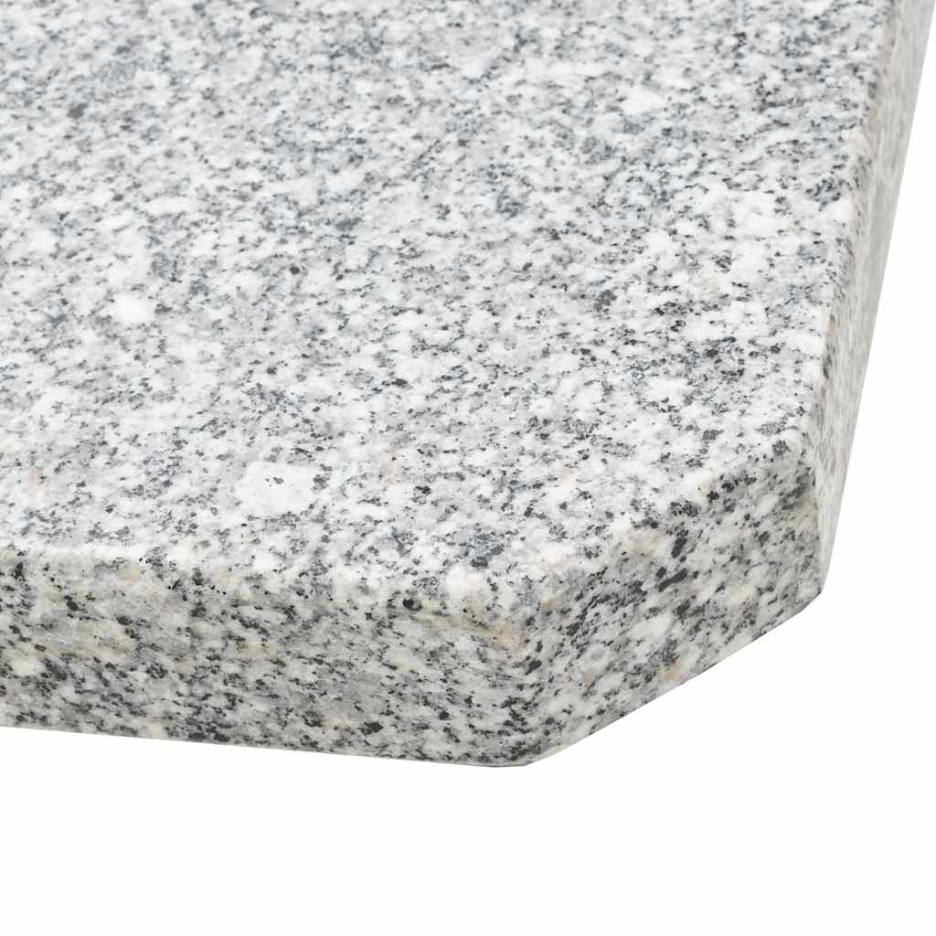 Plaque de poids carrée pour parasol Granit 25 kg Gris - 8