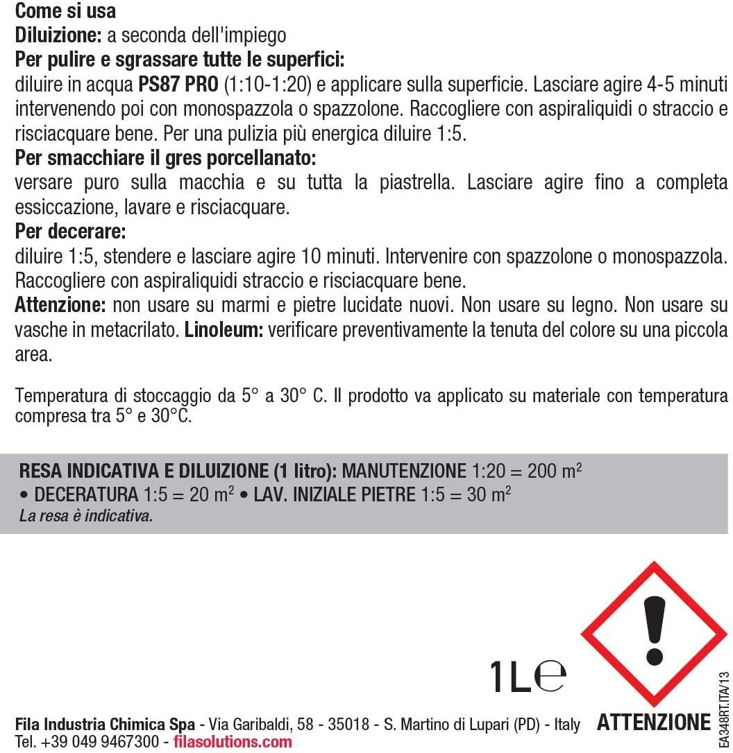 FILAPS87 - Détergent dégraissant décapant - Fila - 1 L - 3