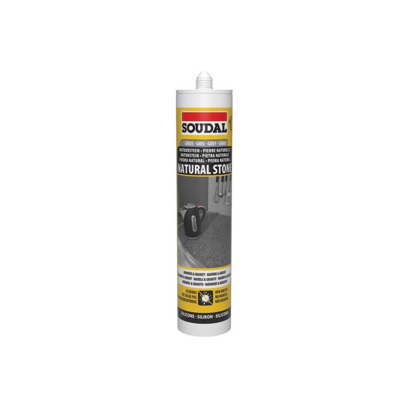 Sigillante sanitario siliconico acetico grigio scuro RUBSON cartuccia da 280 ml RUBSON