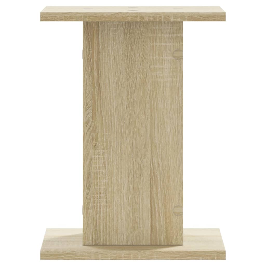 Supports pour plantes 2 pièces chêne en panneau de bois - 4