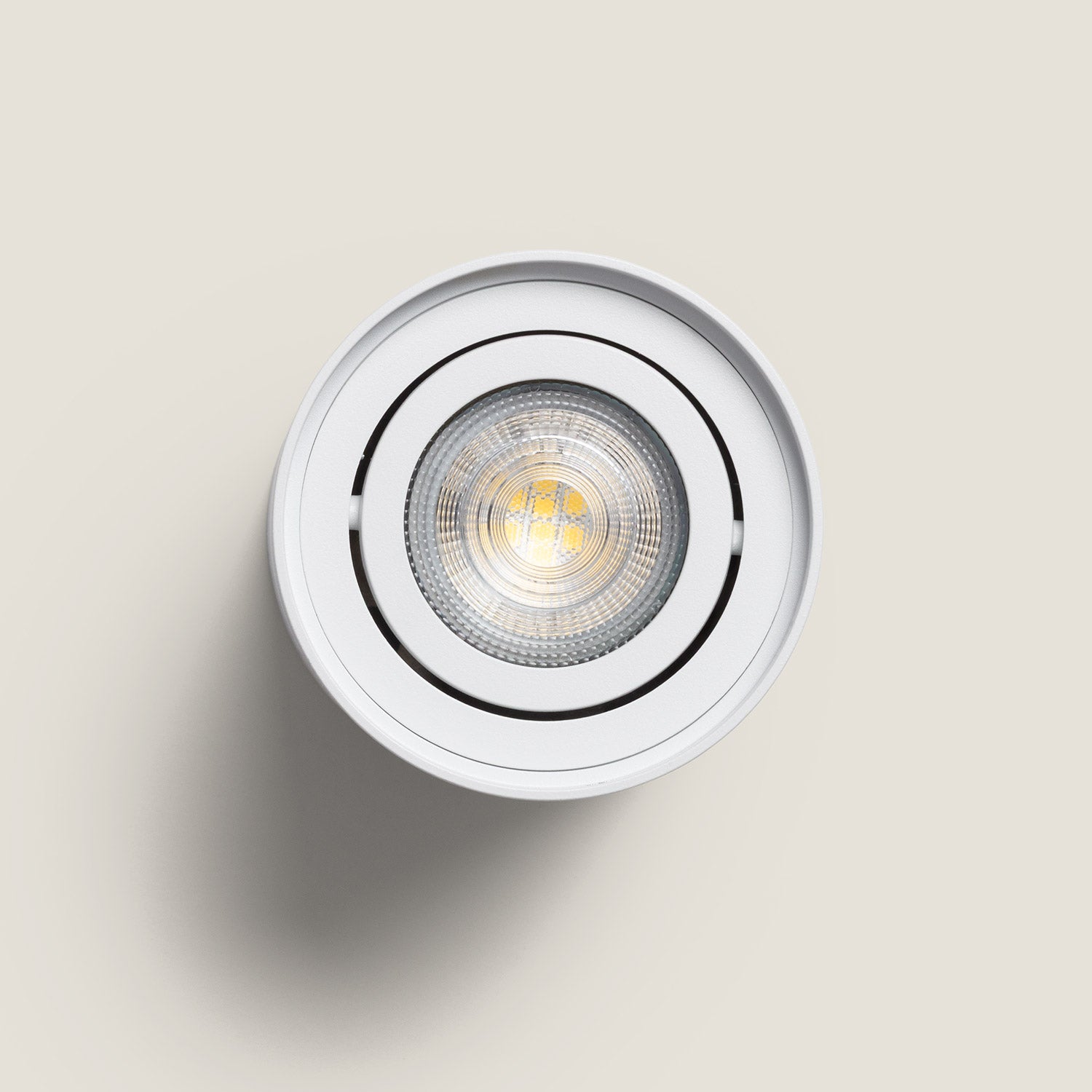 Plafonnier Aluminium Quartz Blanc, Blanc, Aluminium, GU10, IP20, 110 mm x Ø80 mm - 3