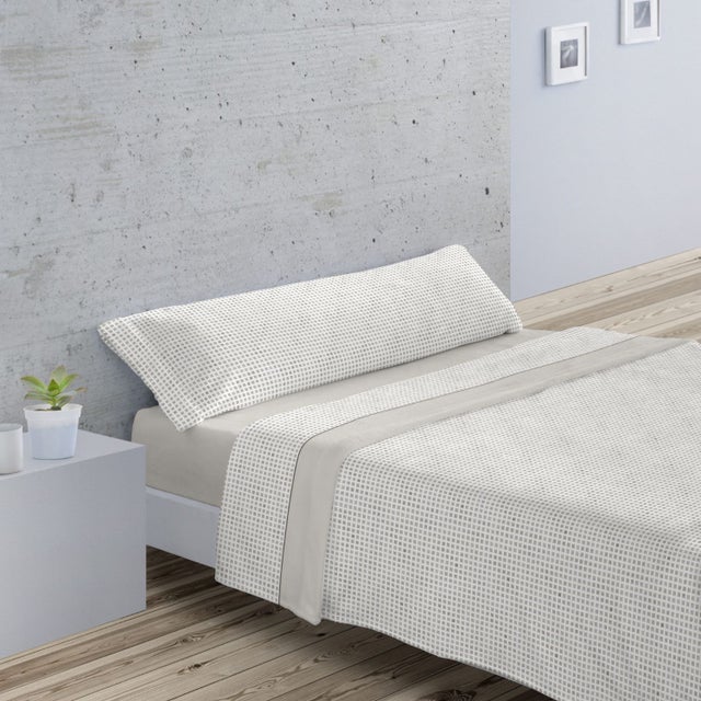 Juego Sábanas Pirineo Fio Beige Cama 150cm Donegal Collections