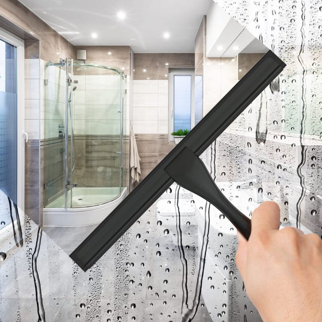 Raclette à Vitre En Silicone - Poignée Antidérapante 28cm Pour Miroir, Salle De Bain, Fenêtre