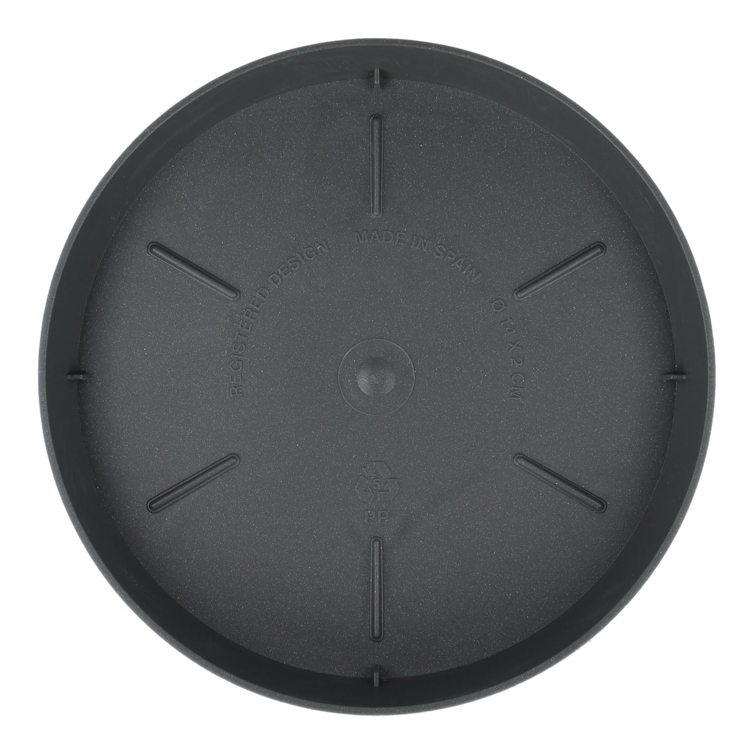 Assiette pour bol et pot Tes et Doric Ø260mm Gris anthracite - 2