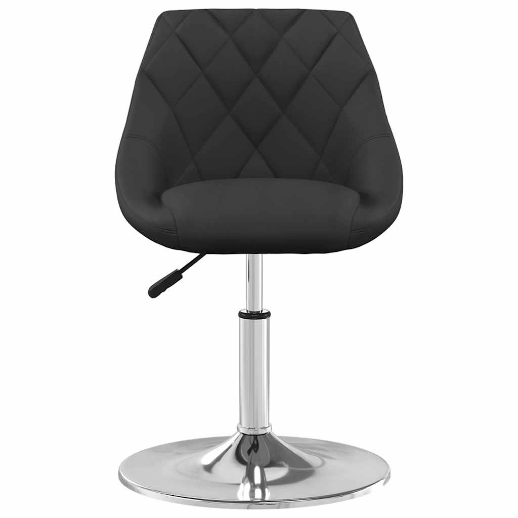 Chaises pivotantes à manger lot de 2 Noir Velours vidaXL - 5