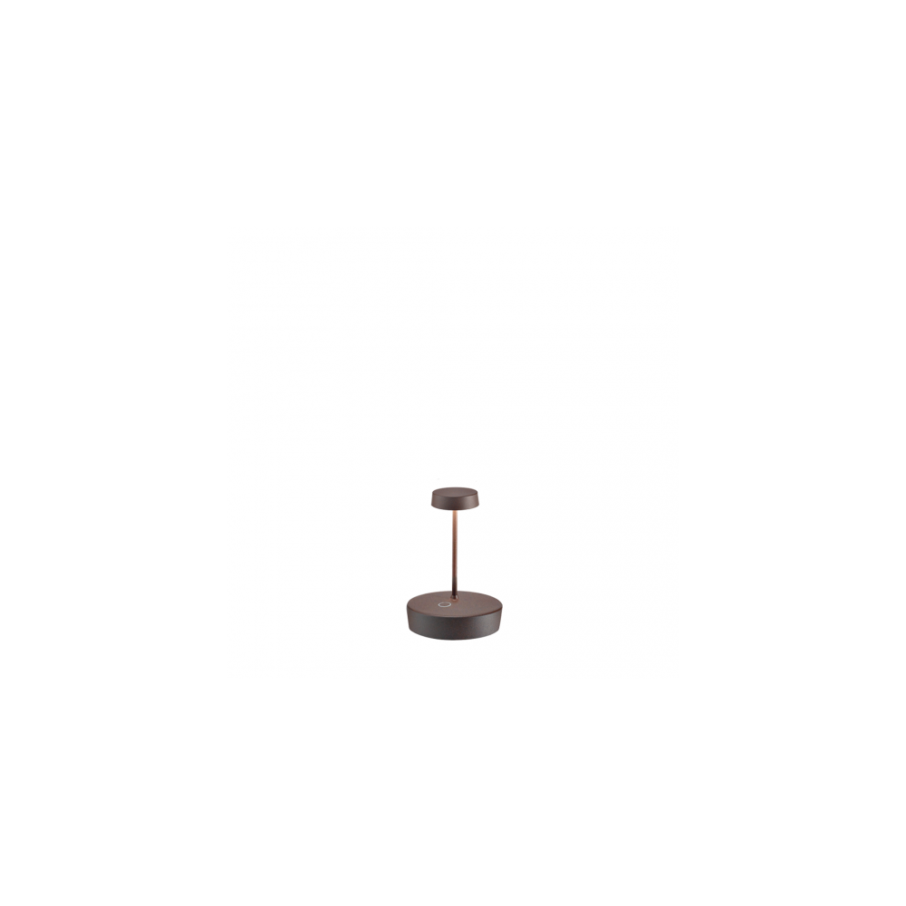 Lampa stołowa LED Zafferano Swap mini pro Corten z możliwością ładowania i ściemniania - 2200-2700-3000K 2W Aluminium IP65