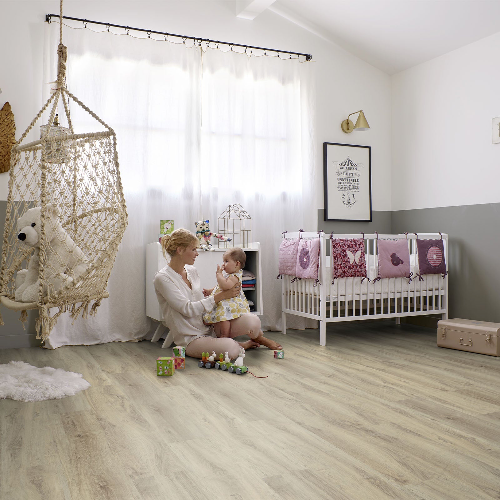 Lame PVC effet bois naturel, Gerflor Senso Clic Premium 1213 Kariba blond, 146,1 x 24 cm, pose clipsable, pour habitat et commerces - 3