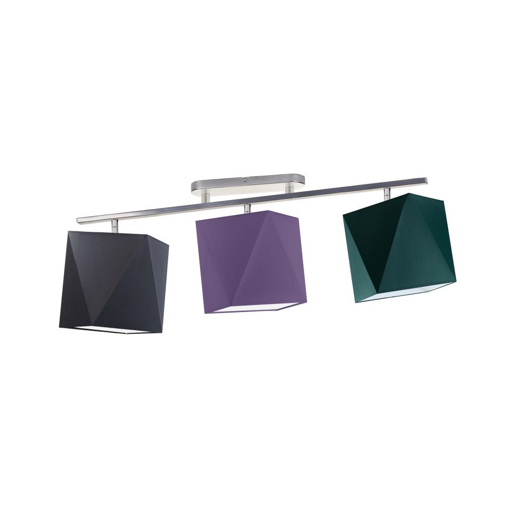 Lampa żyrandol plafon sufitowa z abażurami diament BELARUS P3