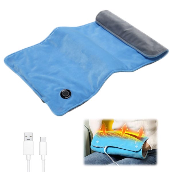 Vmiorzq Borsa Per Acqua Calda Elettrica Ricaricabile,Scaldamani Elettrico Impermeabile Alle Perdite - Borsa 'Acqua Calda Con Copertura Morbida,Per Inverno Freddo Periodo Crampi Muscoli Collo Spalle - Foto 8