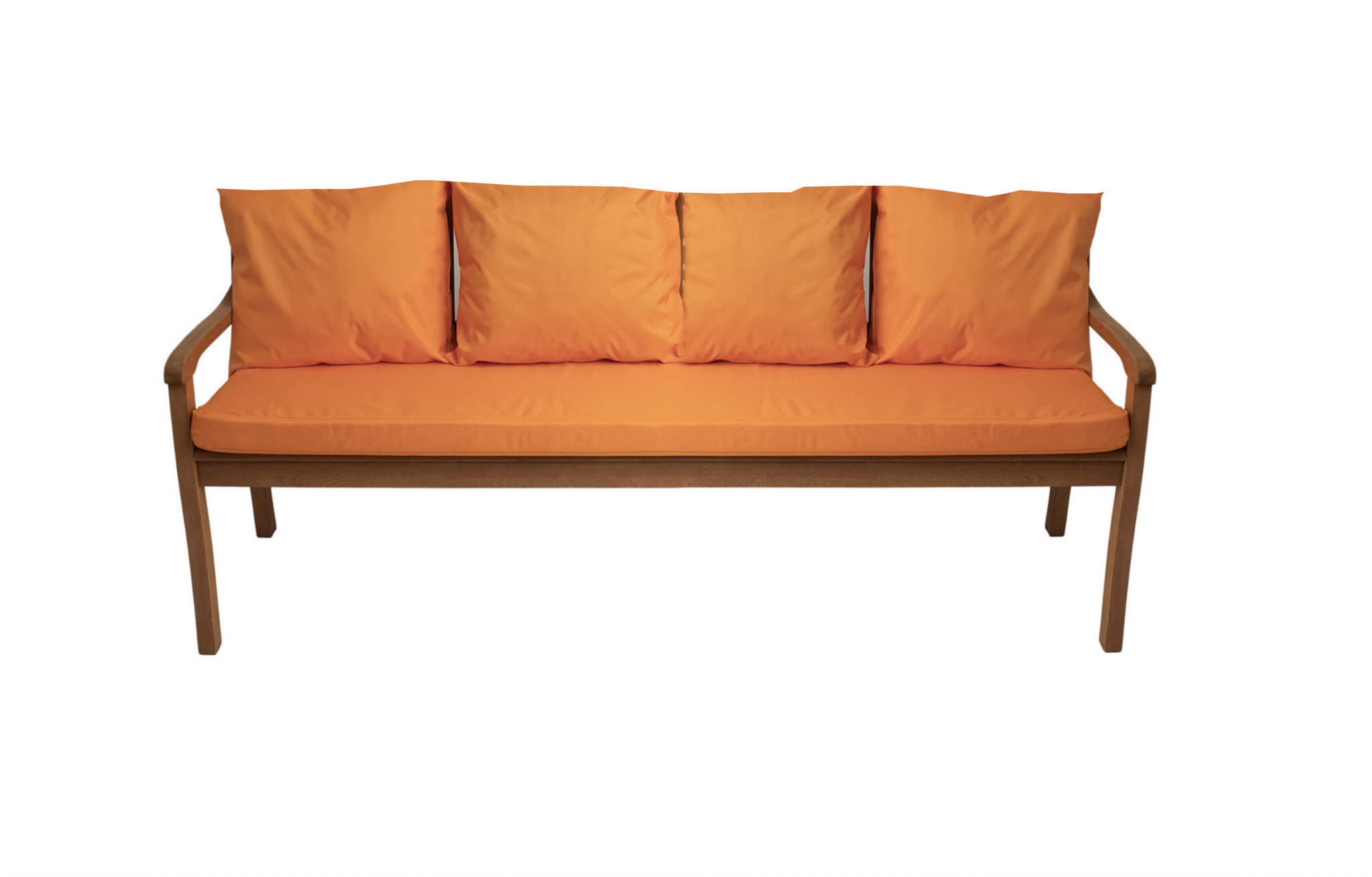 Cojín de banco de jardín de 3 plazas 180x60/4x50x56cm, cojín de exterior, cojines de columpio naranja, cojín de asiento, cojín de respaldo