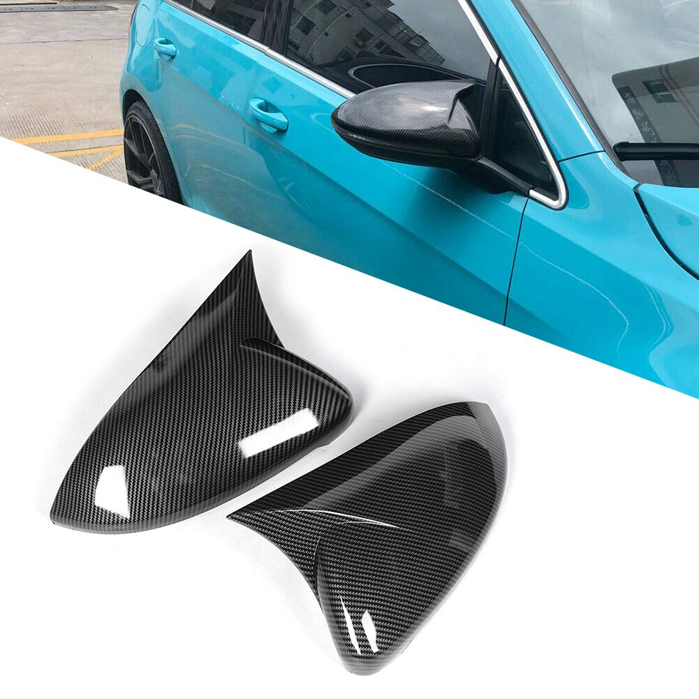 Copertura specchietto retrovisore laterale in fibra di carbonio, alloggiamento adatto per MK7 7.5 2014-2019 - 7