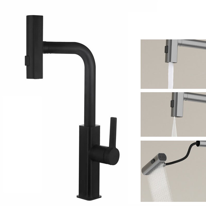 Robinet de Cuisine Noir Tactile en Acier Inoxydable avec ... - Homary