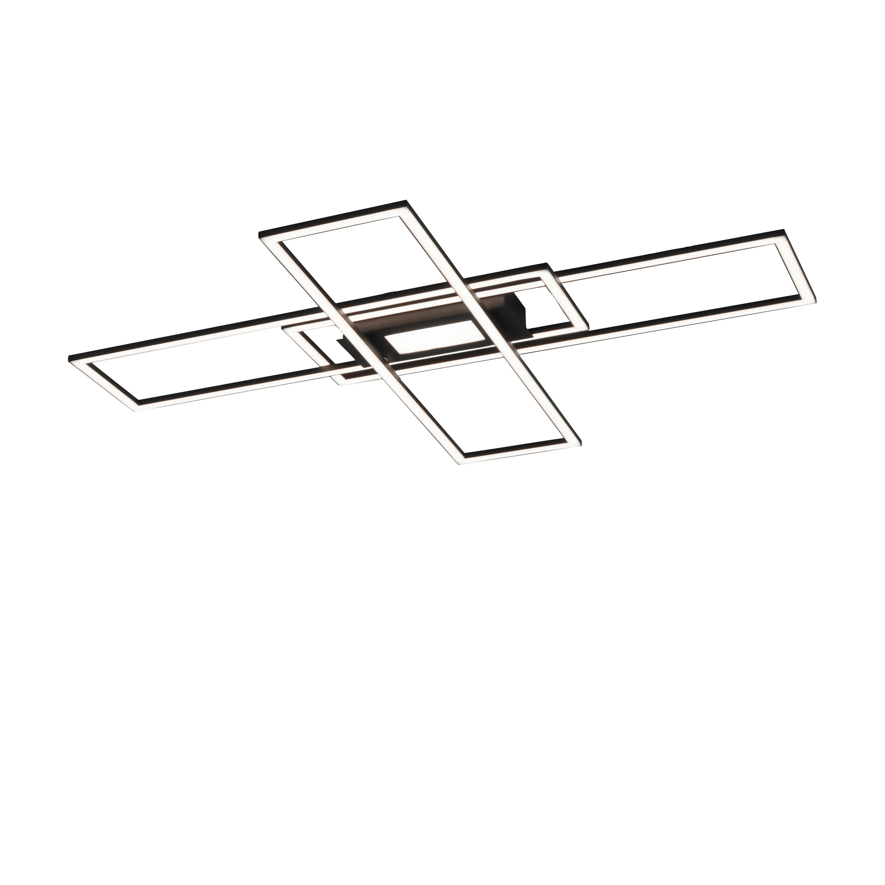 Spring Asmin Asmin Zintegrowana lampa sufitowa LED Semi Flush Czarna 1x 45W LED 2700-5000K Ściemnialna