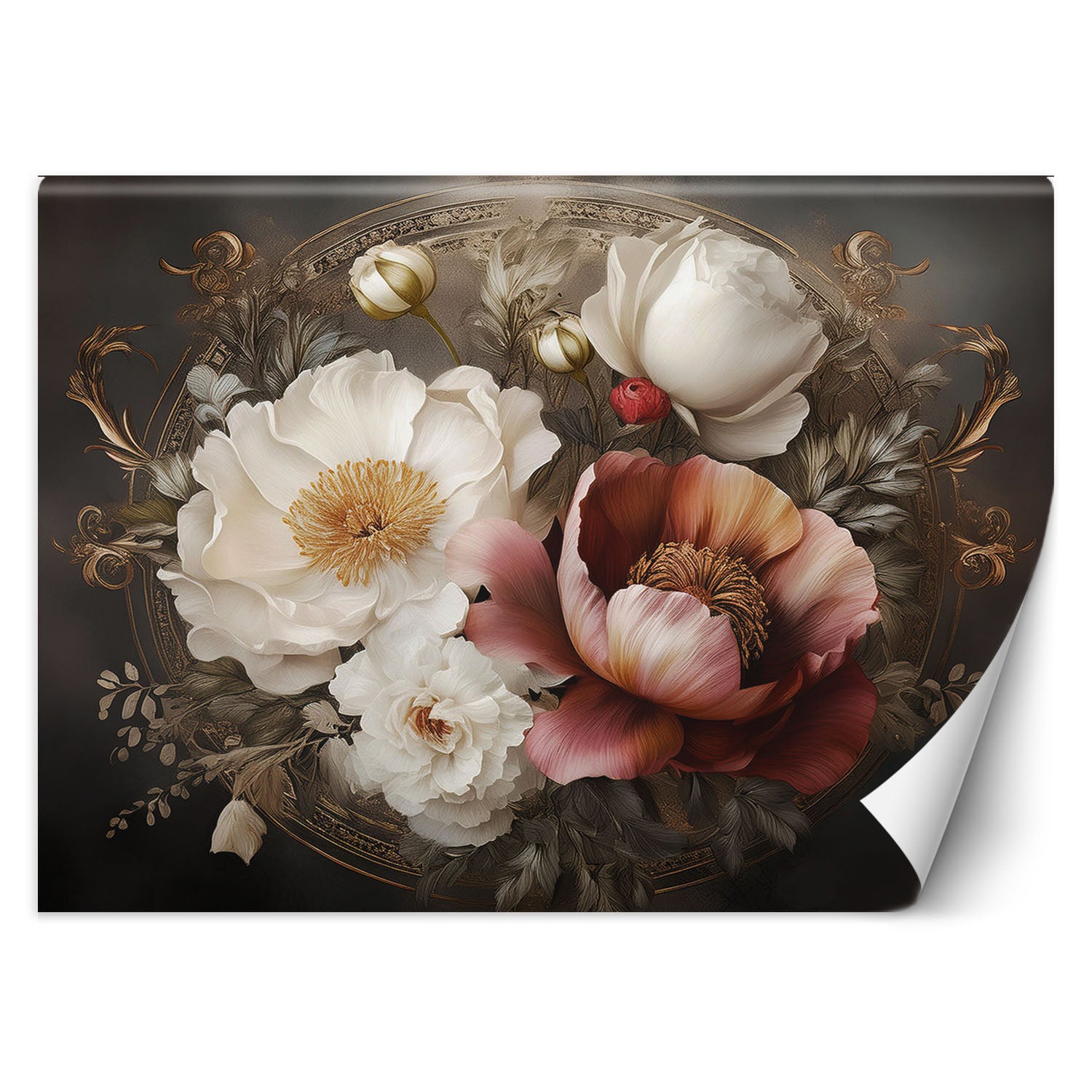Fototapeta, Naturalne botaniczne kwiaty liściaste 300x210