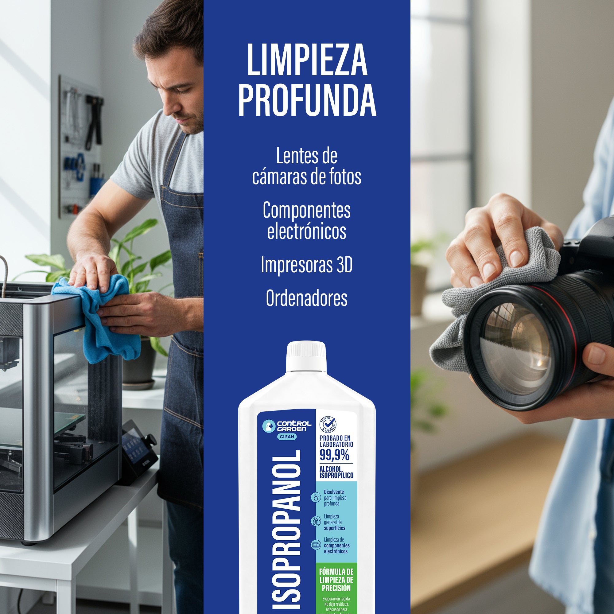 Alcool Isopropylique Isopropanol 1 L 99,9% Pureté Control Garden | Solvant de Nettoyage Professionnel Sans Résidus - 5