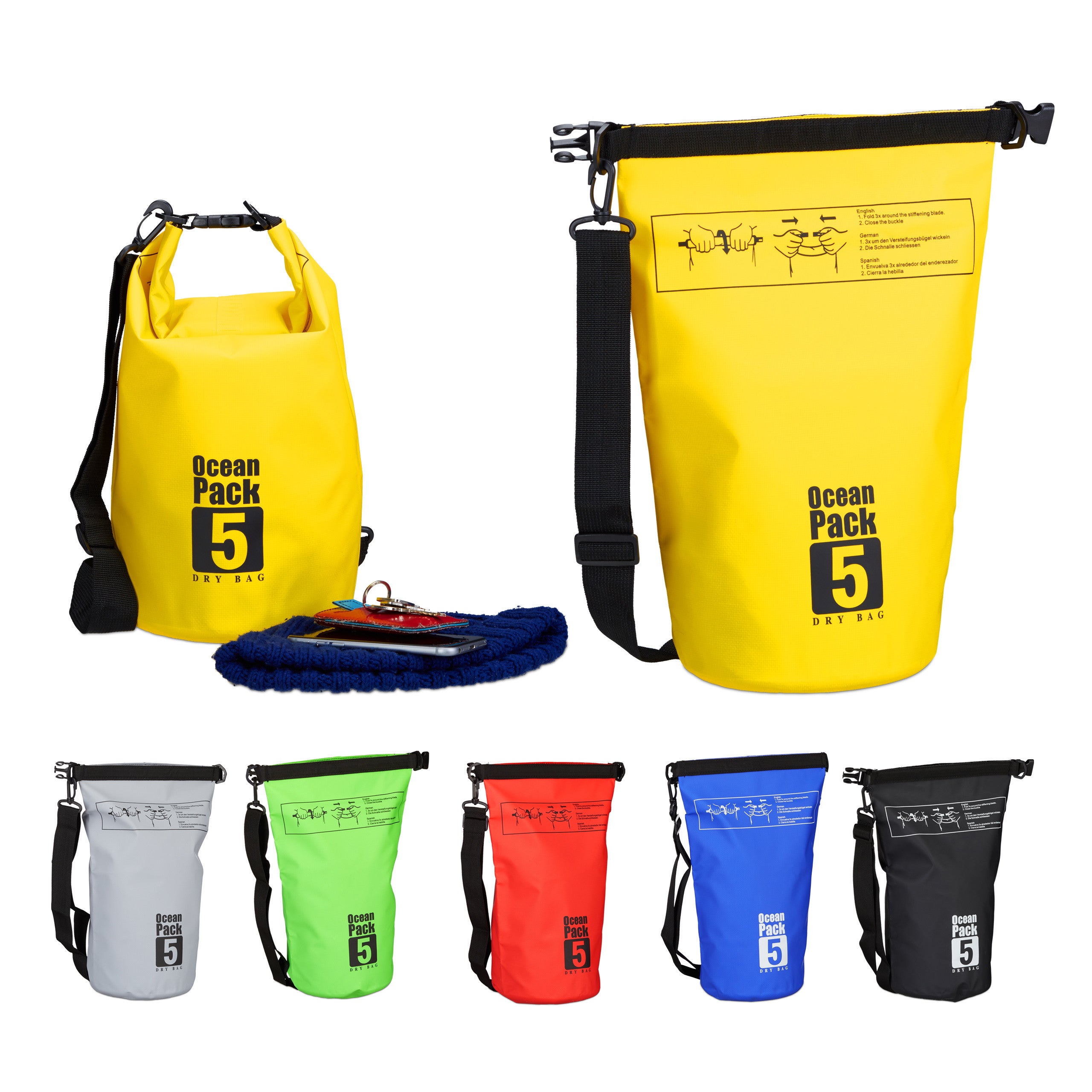 Borsa Stagna Roll-top The Pack Wolf Company Sacca Stagna Borsa Impermeabile Premium Dry Bag Da 20L Zaino Con Spallacci Regolabili Per Kayak Rafting Barca Sport Acquatici Dry Bag Roll-top Myles