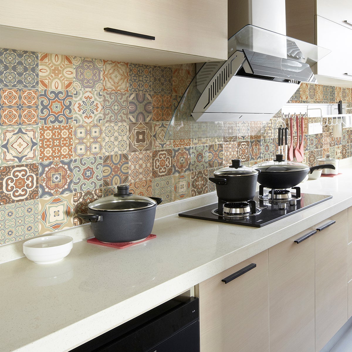 30 vinilo baldosas azulejos ursula - adhesivo de pared - revestimiento sticker mural decorativo - 30stickers15x15cm