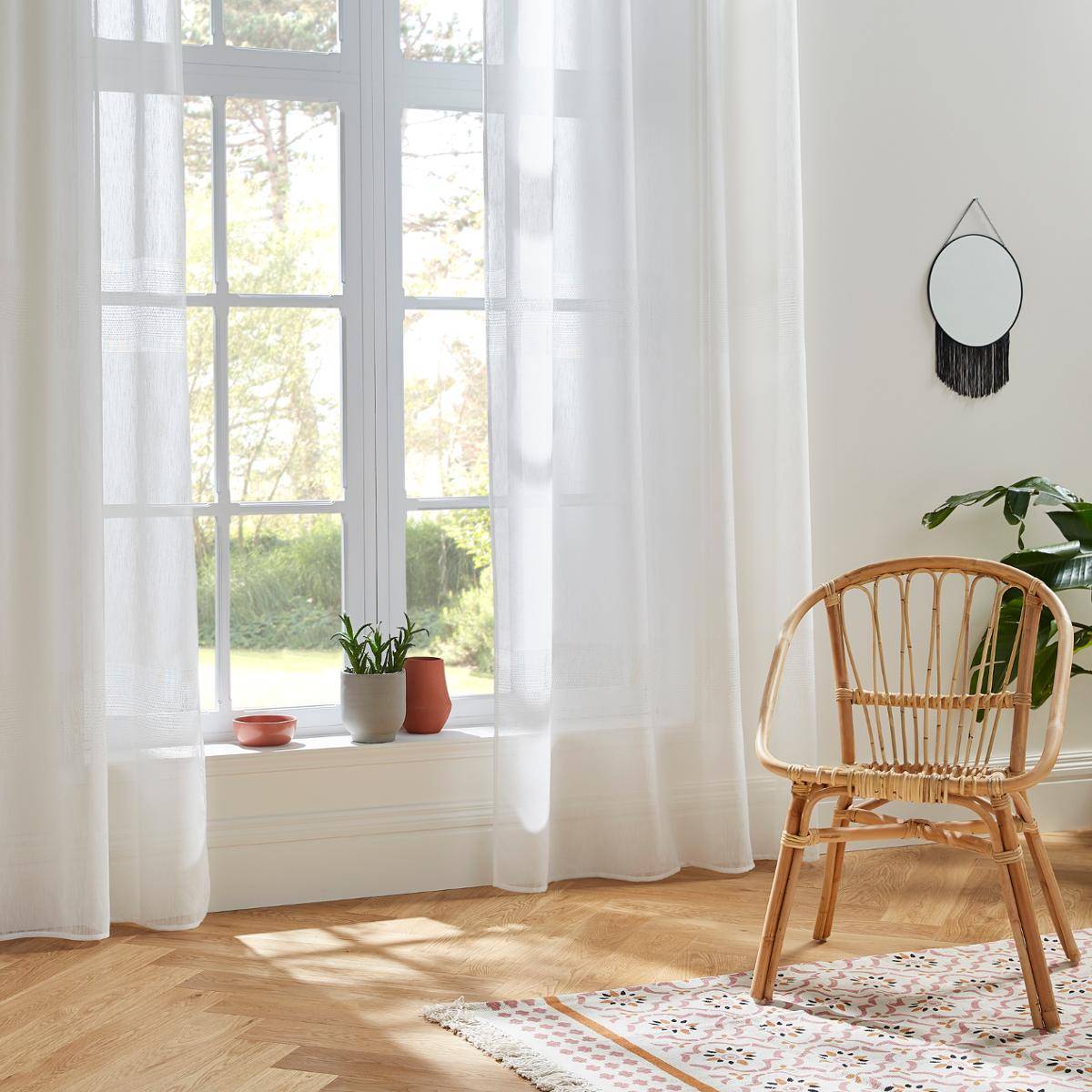 Voilage - blanc - 140x240 cm - Atmosphera créateur d'intérieur - 6