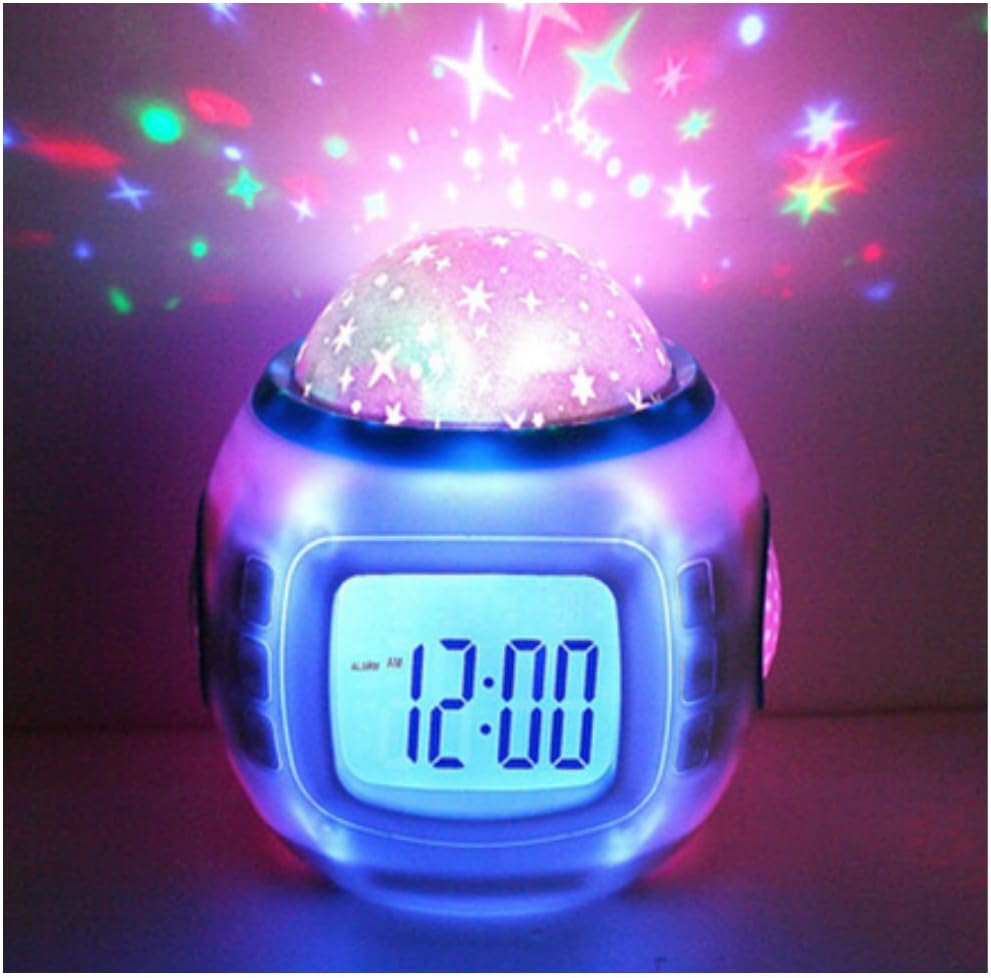 Reveil Veilleuse, Horloge Digitale avec Veilleuses, Snooze, Luminosité