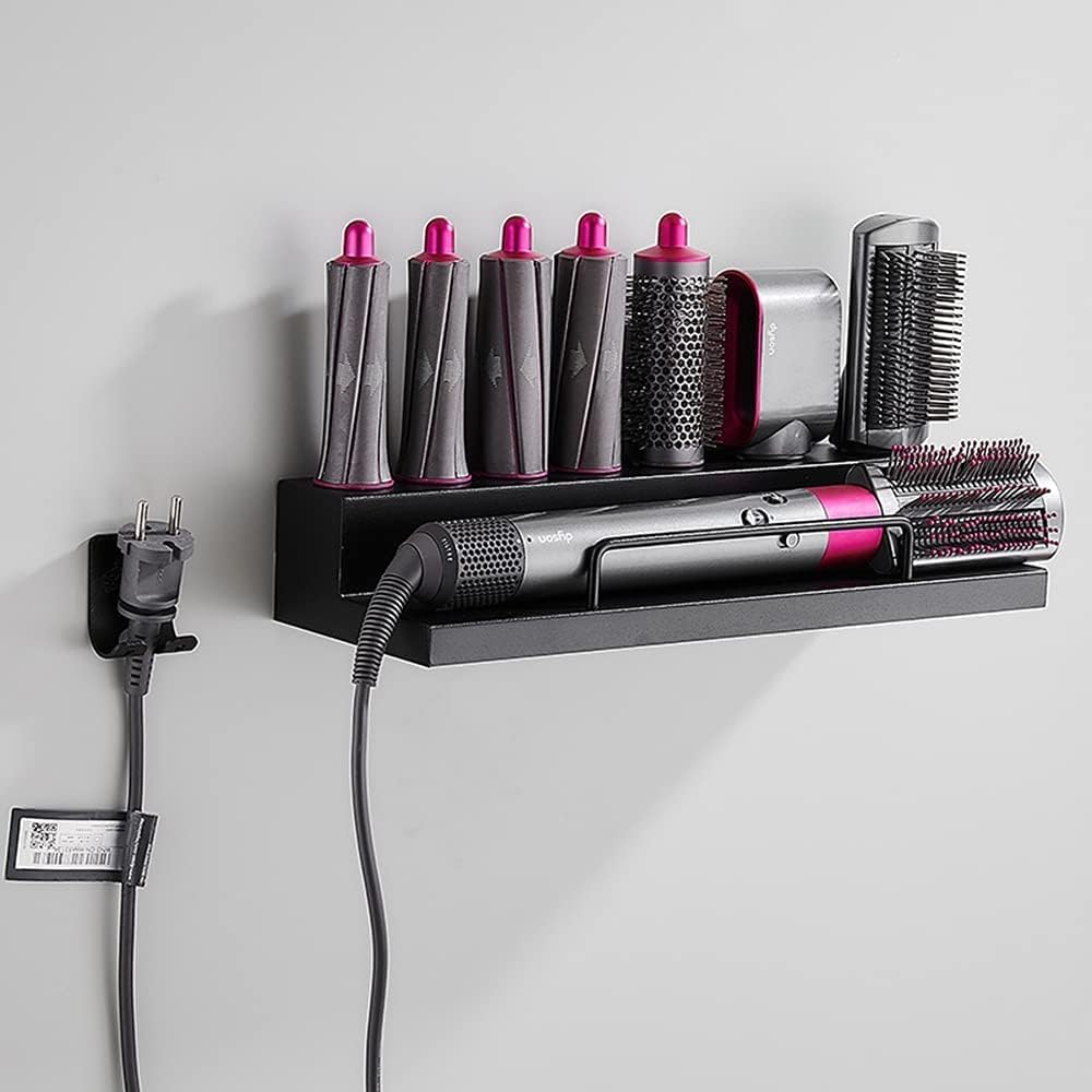 Uchwyt ścienny Organizer Stojak do przechowywania Dyson Organizer z klejem do łazienki domowej