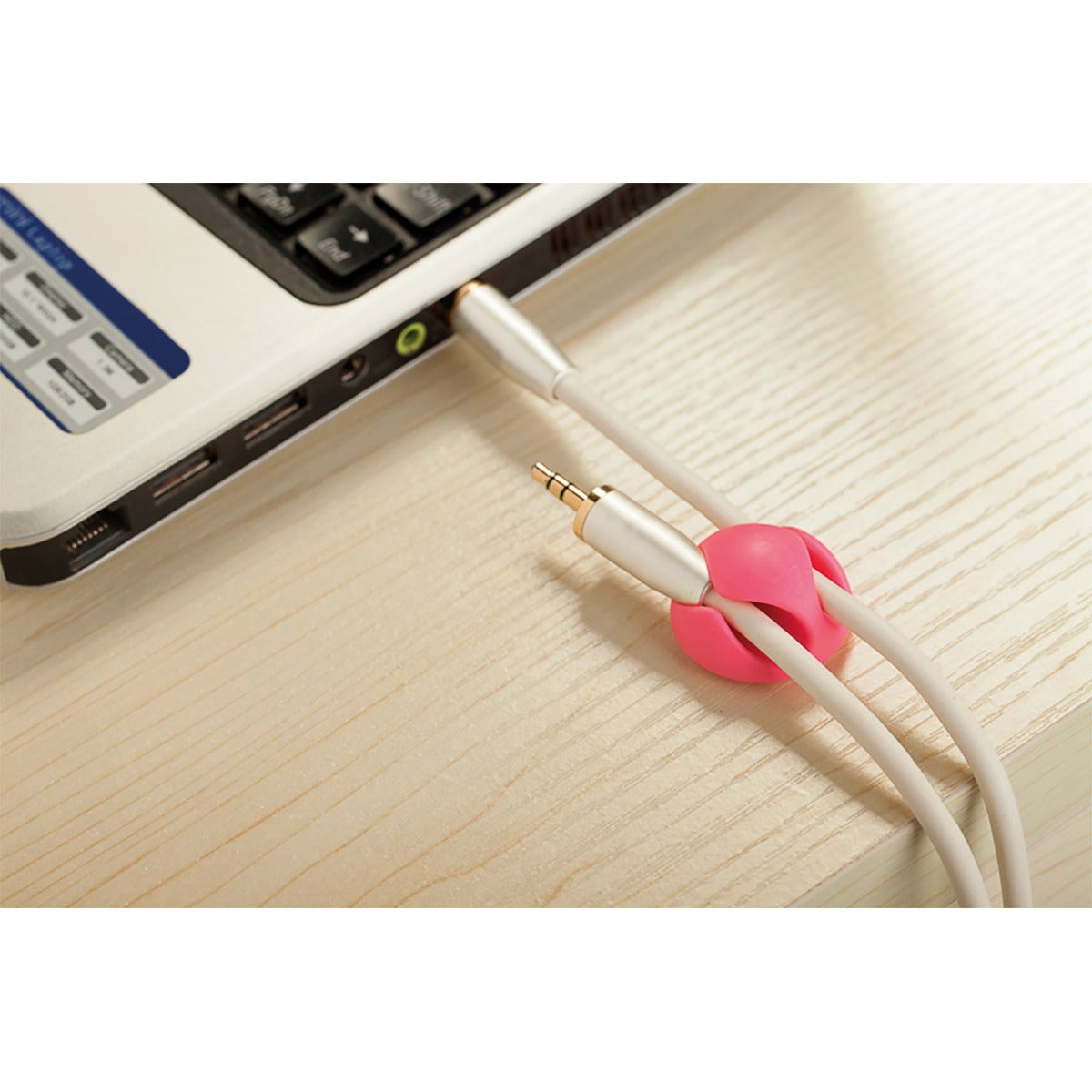 Lot de 6 doubles clips pour câbles - Zenitech - 3