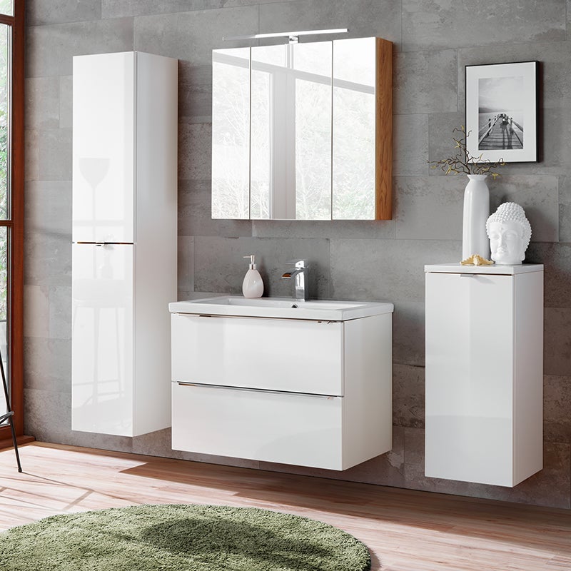 Szafka pod umywalkę MILANO / CAPRI 820 60 cm biała - 3