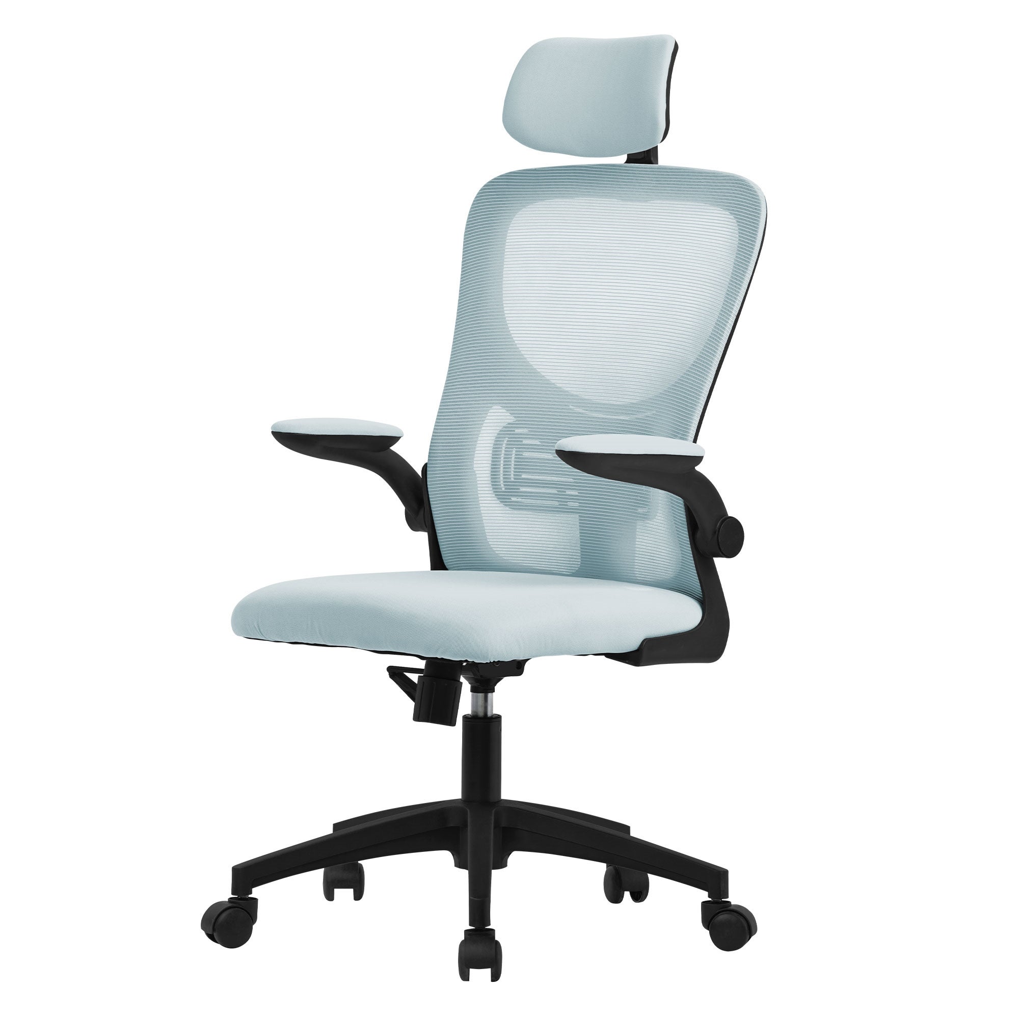 Krzesło biurowe Ergonomiczne krzesło obrotowe Niebieskie krzesło do biurka Krzesło komputerowe