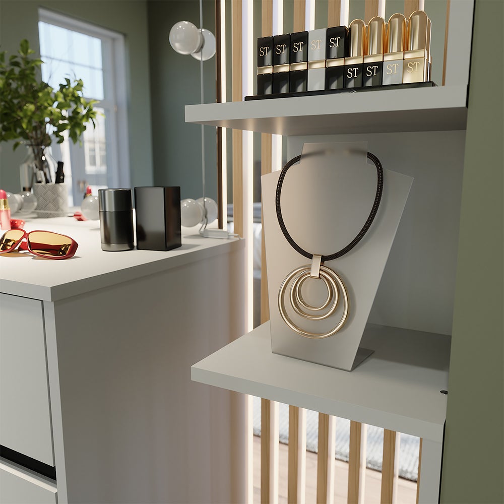 Vicco Étagère dangle Paolo, Blanc, 28x116.4cm - 5