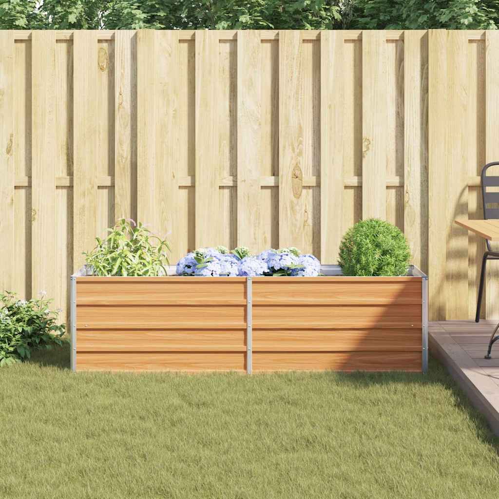 vidaXL Jardinière surélevée Marron Clair 160 x 40 x 45 cm - 4