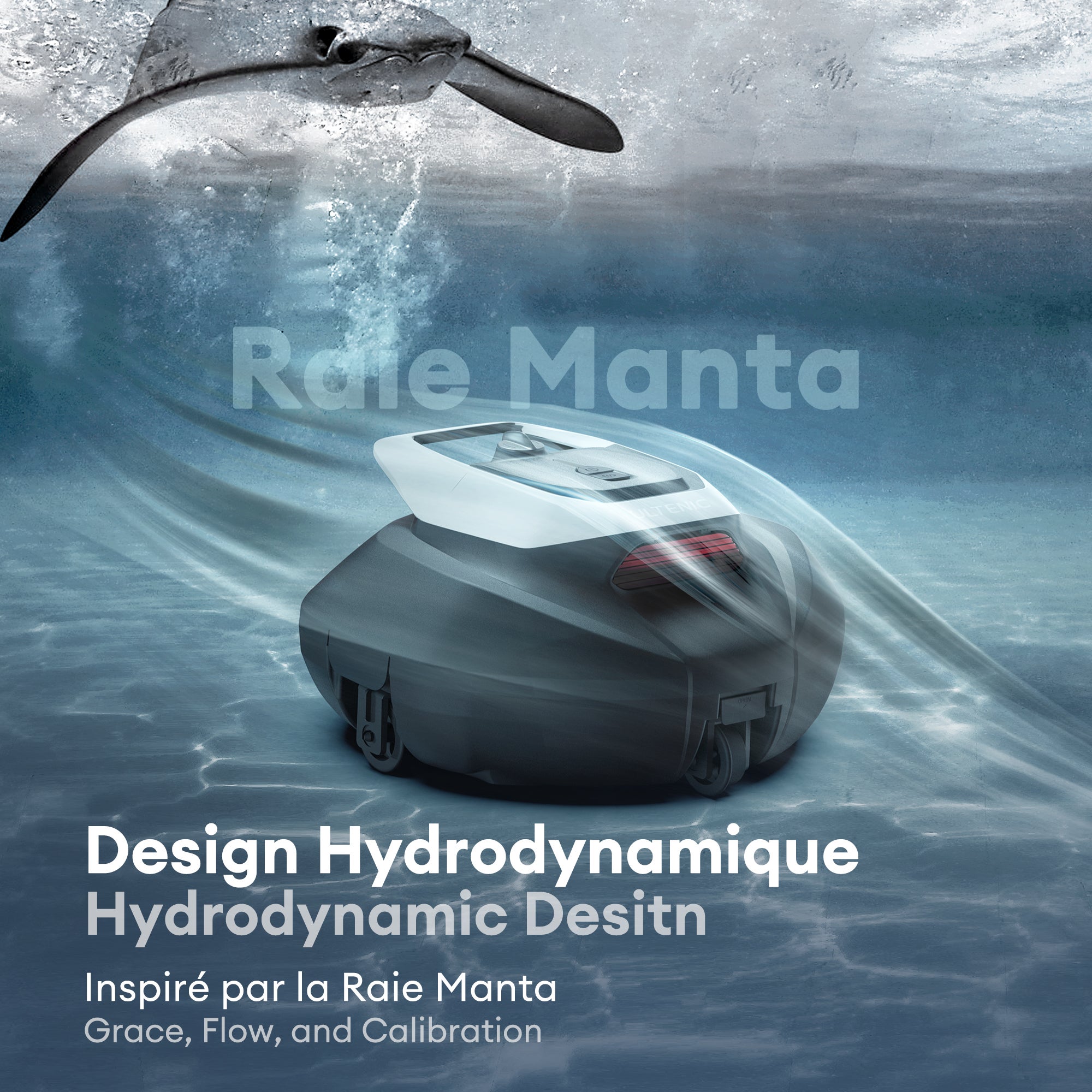 Robot de Piscine sans Fil, ABS, Auto-Parking, 2.5L, Idéal pour Les Piscines Hors Sol 80㎡ Ultenic Pooleco 10 - 5