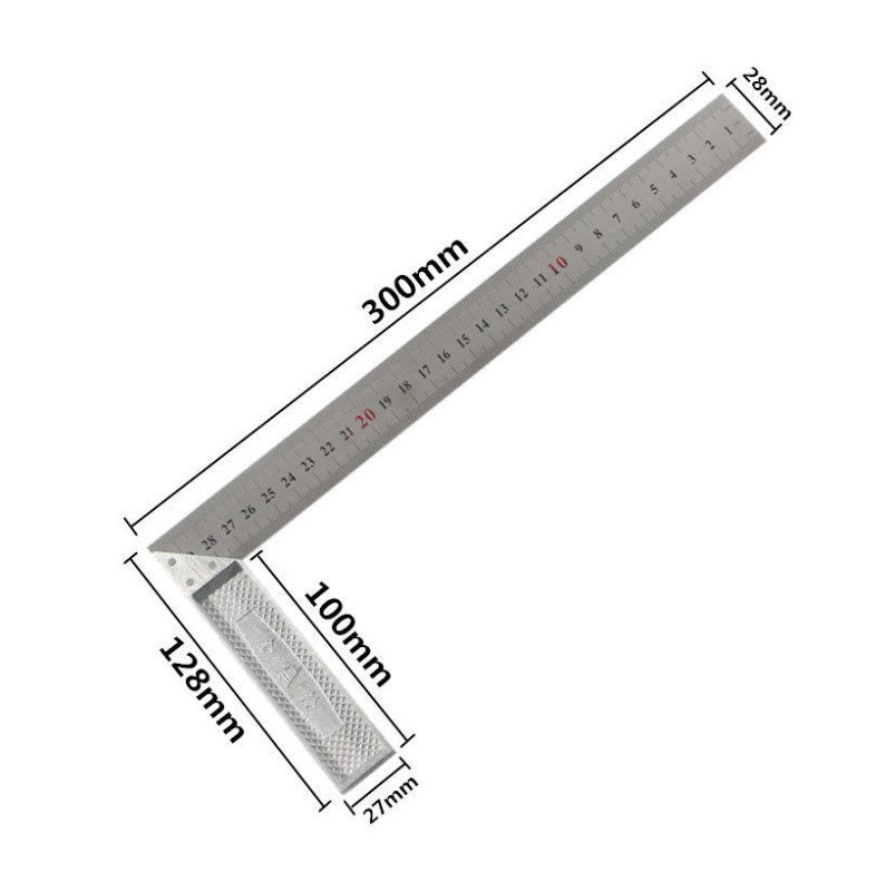 300 mm Équerre de Menuisier INOX - 2