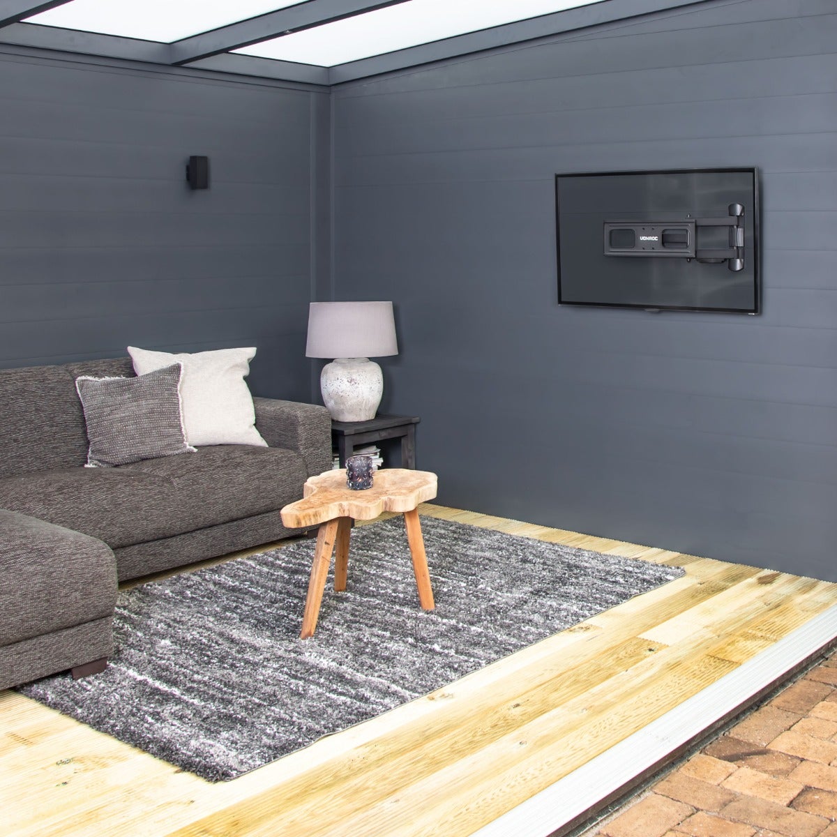 Support TV mural orientable VONROC - Universel 32 à 75 pouces – 50 kg max. - Matériel de montage inclus - 3