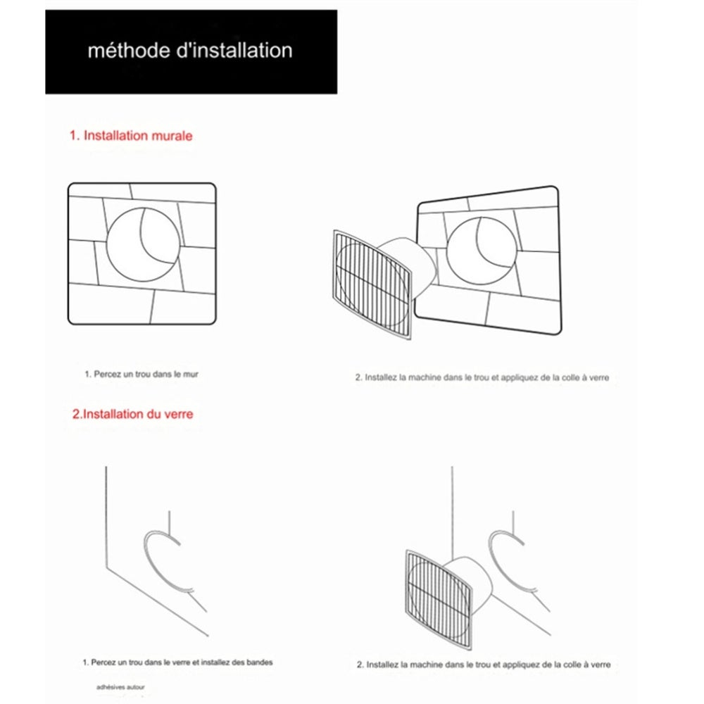 100mm Extracteur d'air 130m³/h 10W, avec Clapet Anti-Retour Ventilateur d'extraction à fort débit d'air, Économe en énergie (4 inch) - 7