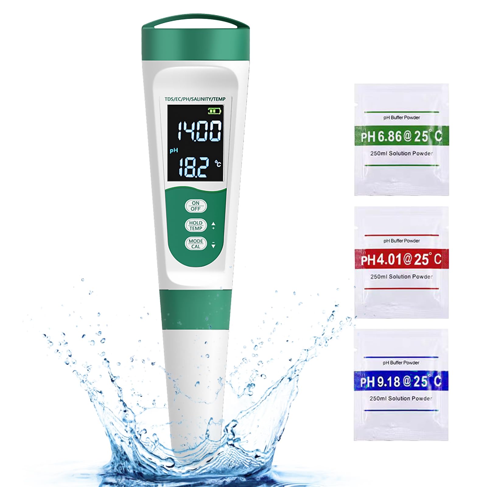 Testeur PH Stylo Numérique Haute Précision 0.00-14.00 – PH-mètre LCD Pour Aquarium, Piscine, Eau Potable & Labo