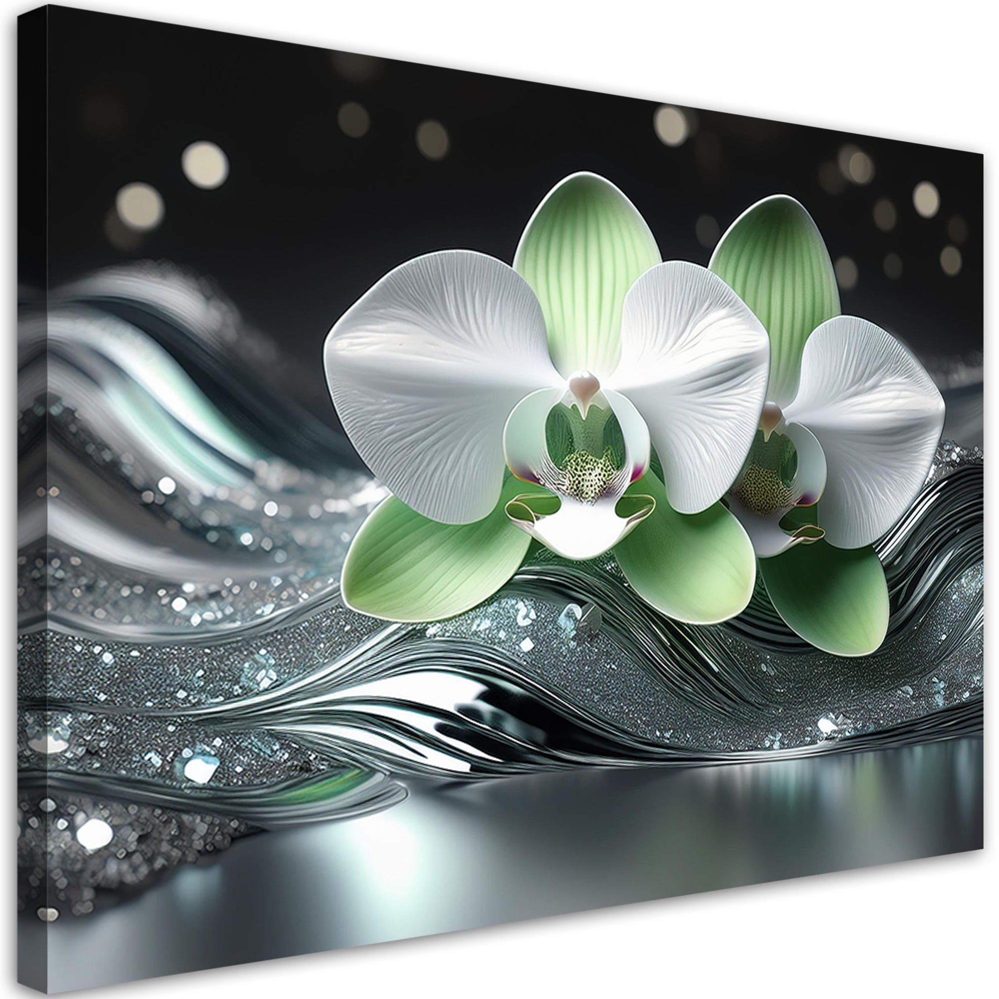 Obraz na płótnie, Abstrakcja Orchidei 90x60