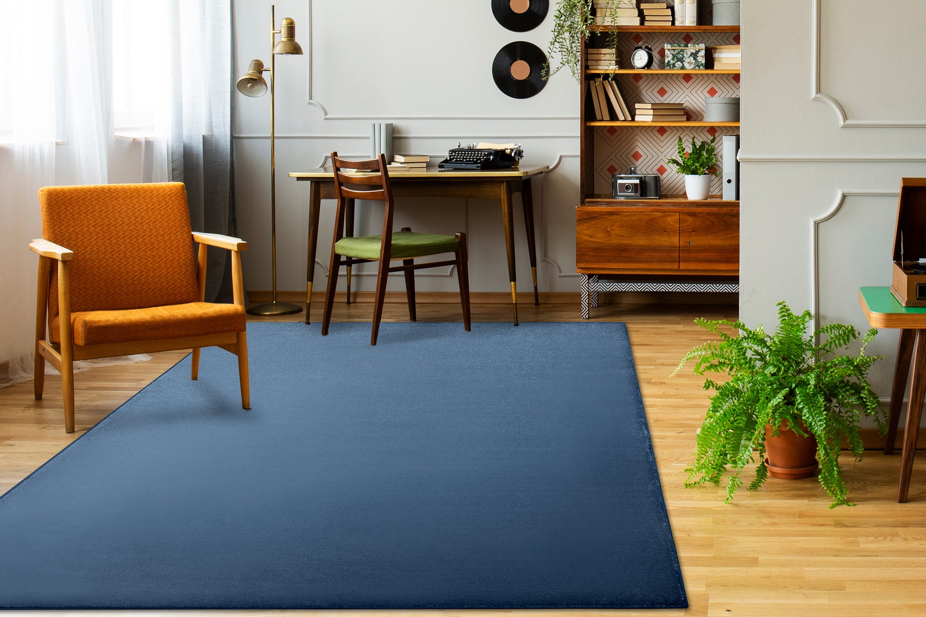 Tapis - Moquette SEDUCTION bleu 71 doux, durable, chambre, hôtel 250x300 cm - 5