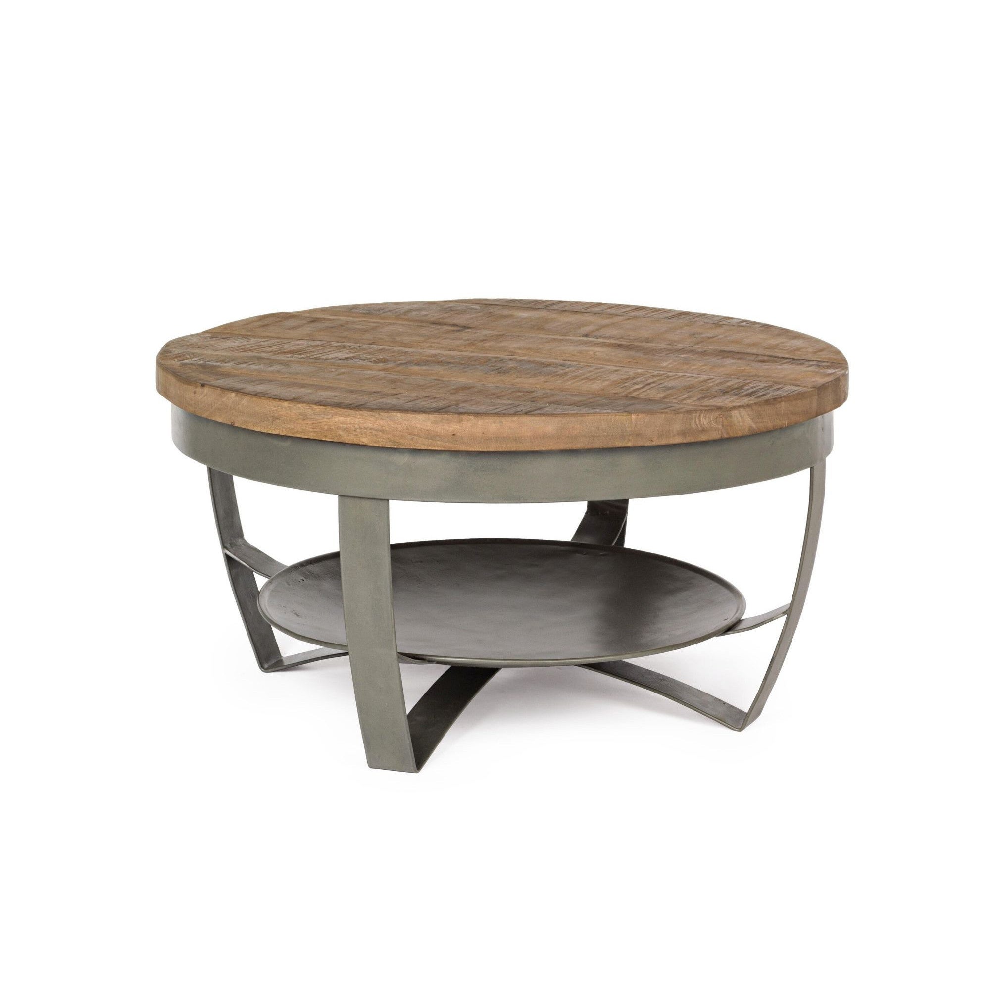 Table basse ronde en bois et métal D65 - COSTALE | Leroy Merlin