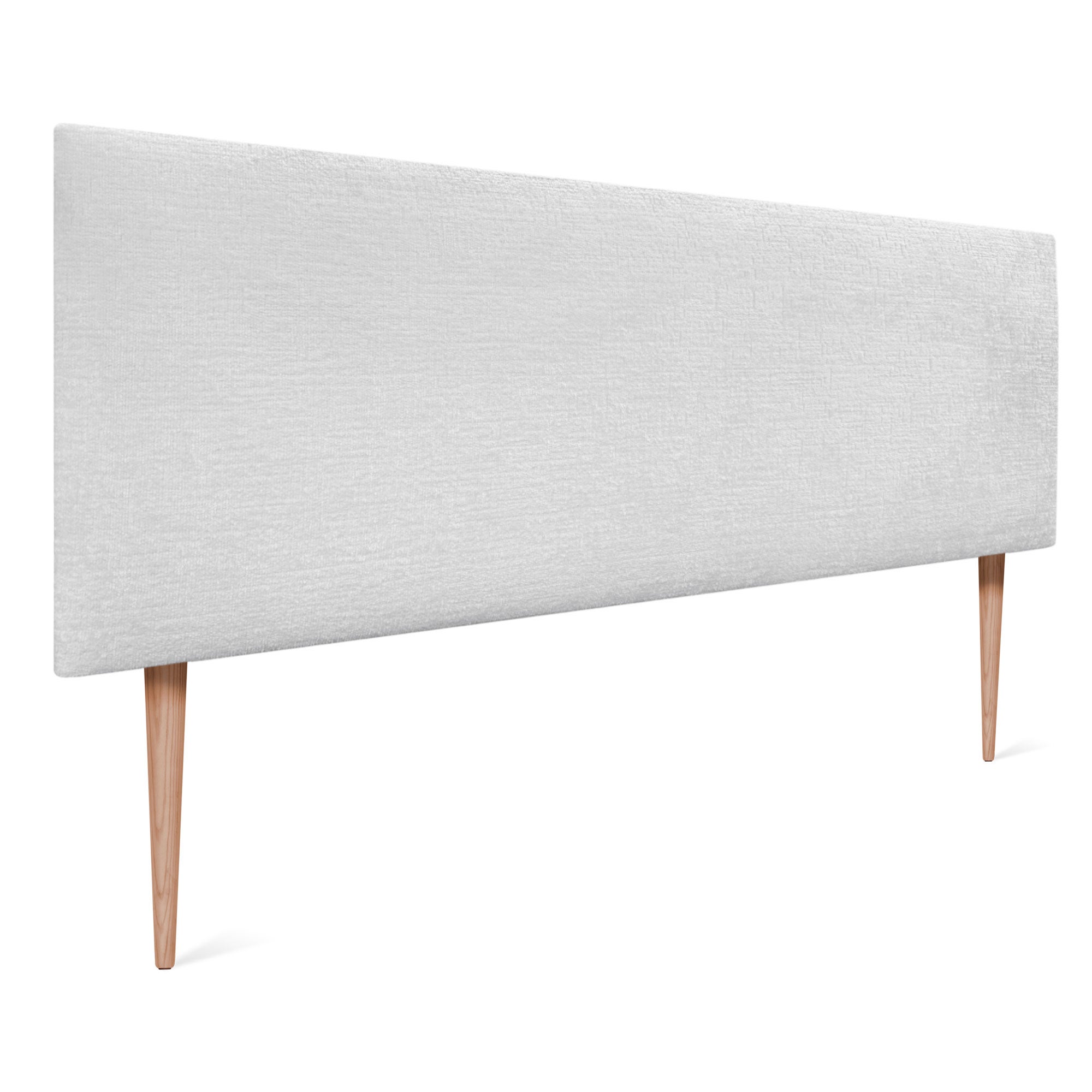 Testiera Imbottita DHOME In Similpelle Blu Con Gambe – Letto 150/160 Cm, Tessuto AQUALINE Antimacchia E Antiacaro