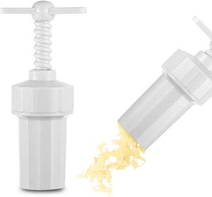 Presse-Ail Multifonction En Plastique Avec Éplucheur Et Maillet à Viande - 17.2 X 8.3 Cm - Outil De Cuisine Pratique