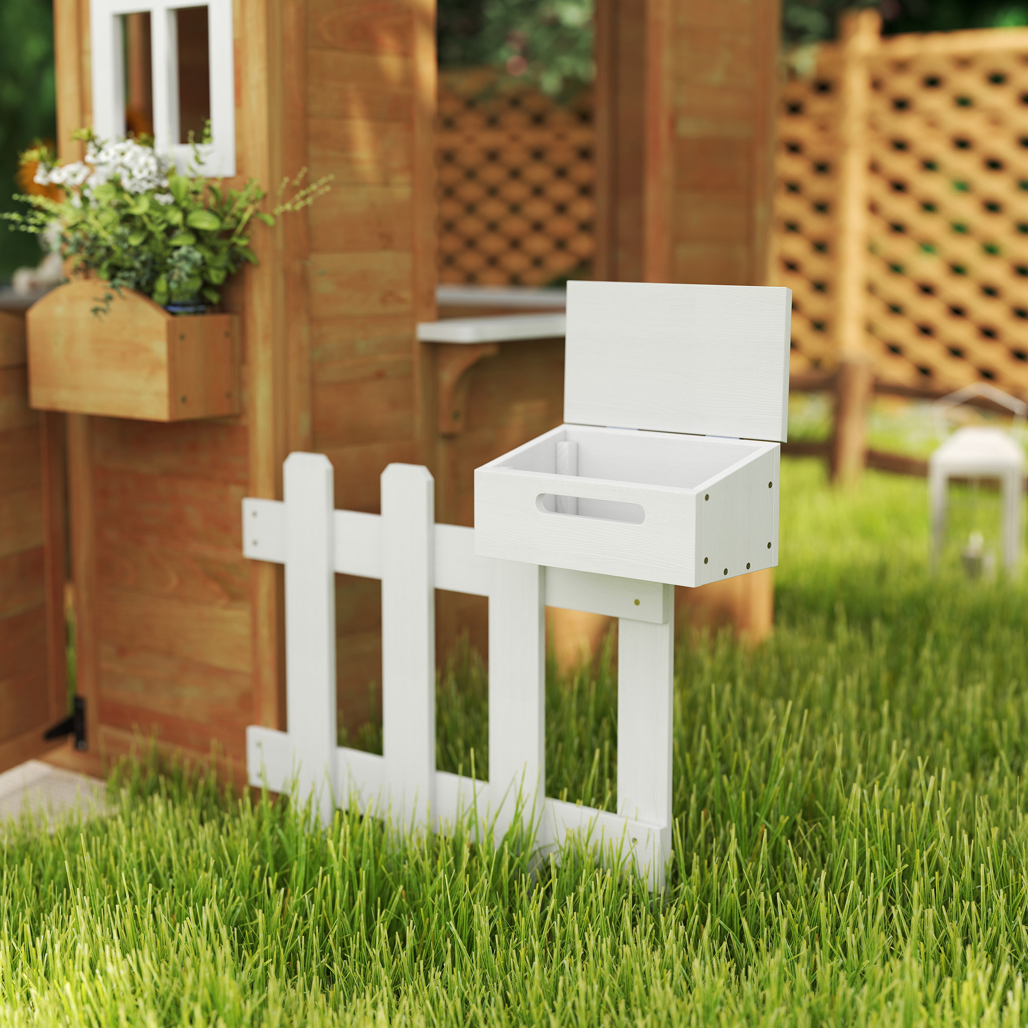 Maison de jardin enfant bois de sapin Outsunny - 8