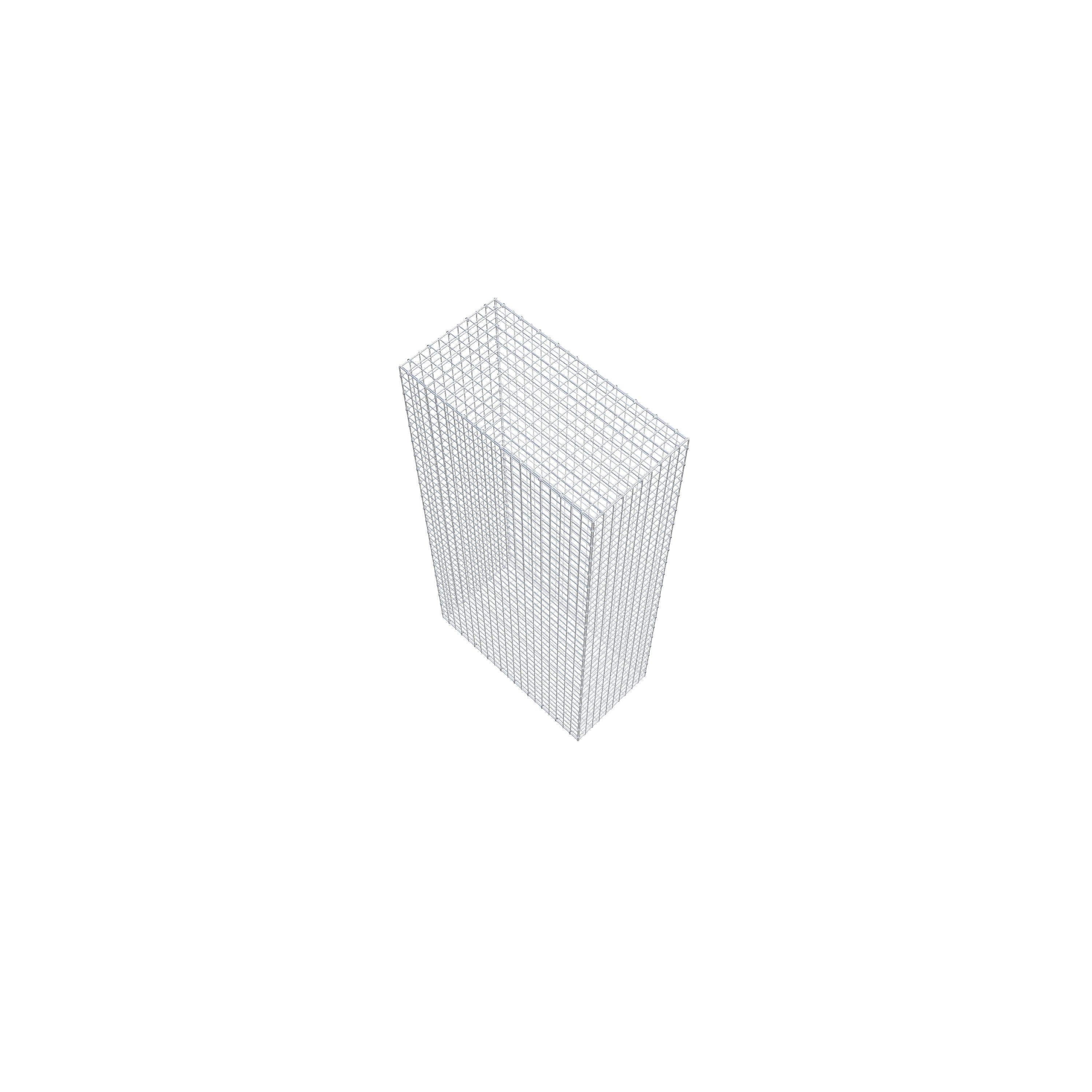 Gavión de acero galvanizado 200x100x50cm (LxAxP), malla 5 x 5cm, Anillo en C, jaula metálica para muro o jardín - 7