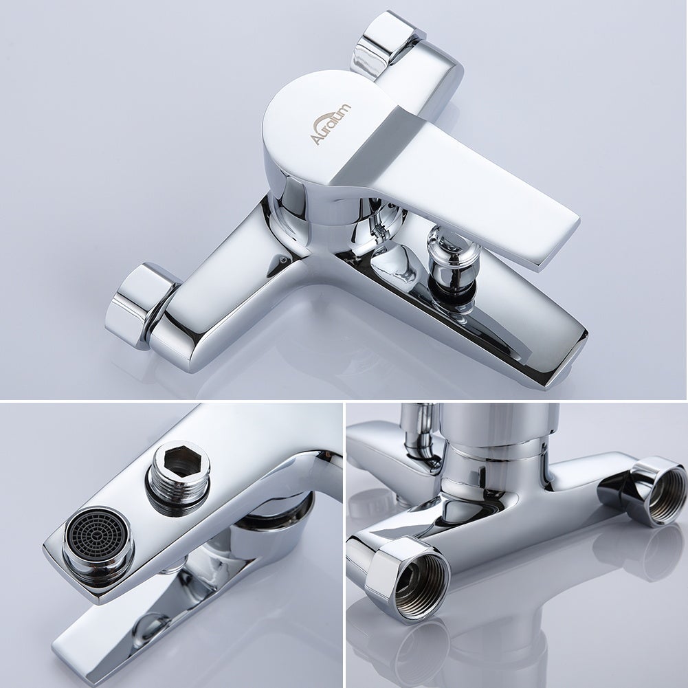 Grifo para Bañera con Ducha de Mano Cromo Montado en la Pared para Baño Ducha de Mano 5 Modos - 3