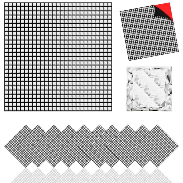 Mosaico piastrelle in vetro per bagno cucina soggiorno autoadesiva resistente al calore impermeabile Backsplash 30x30 KIT 10PZ 0,9 m² CRISTALLO
